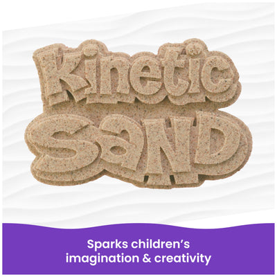 Kinetic Sand molde de castillo creado con facilidad y resultados definidos