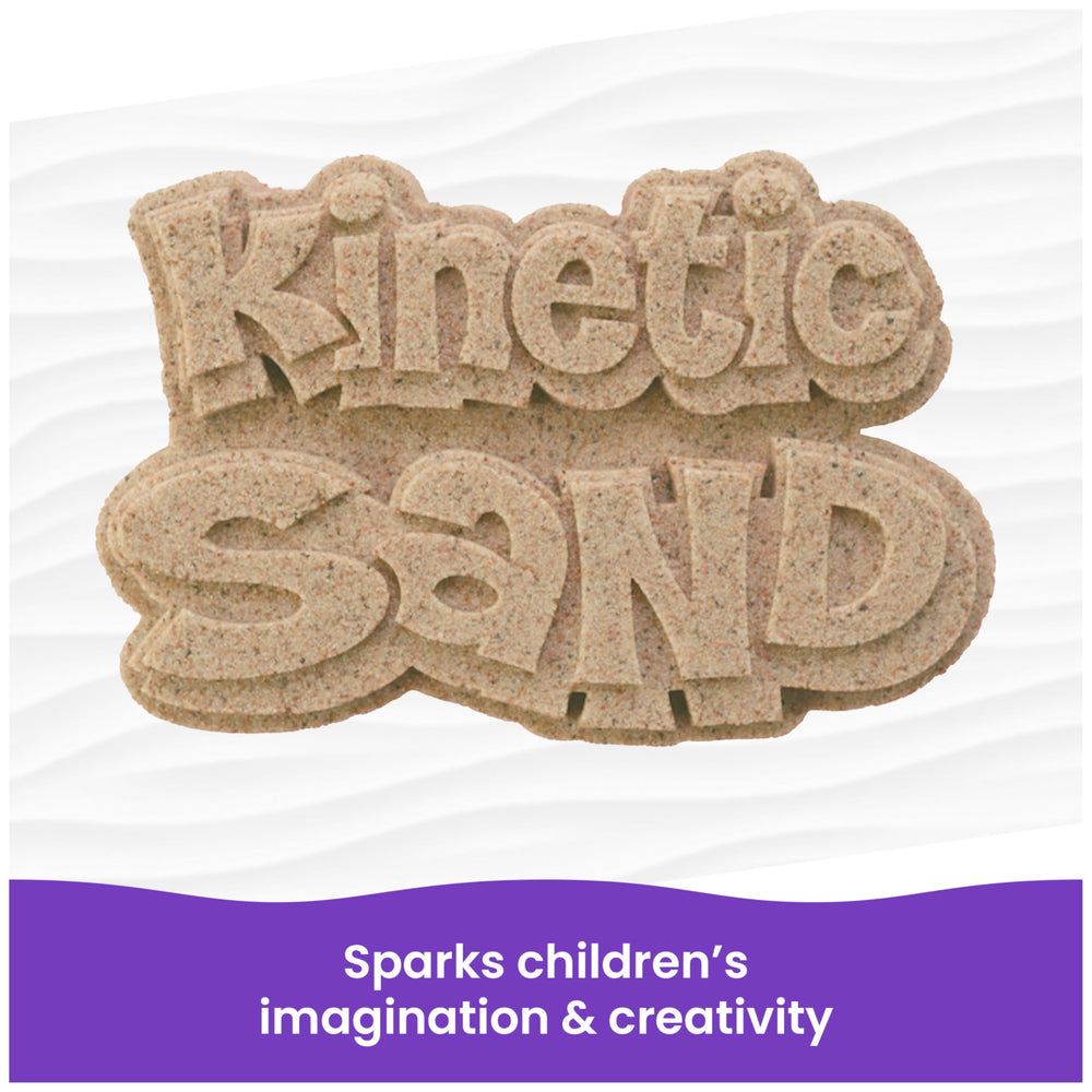 Kinetic Sand molde de castillo creado con facilidad y resultados definidos