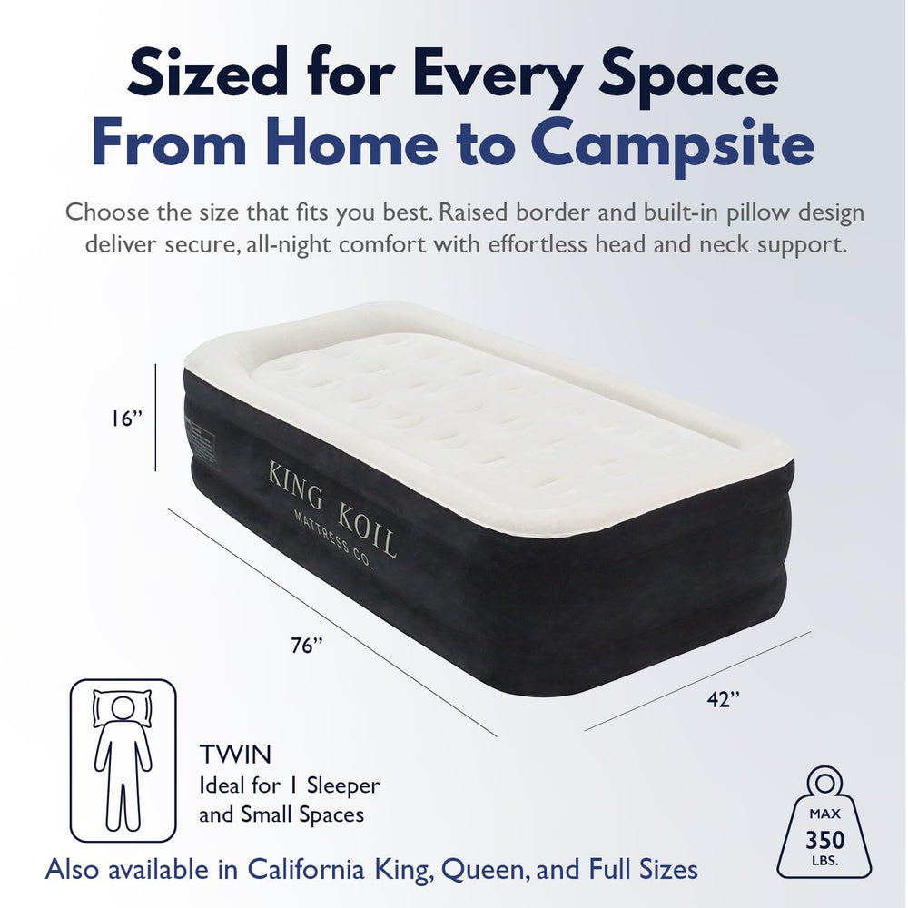 Detail of King Koil flocked top surface offering comfort and sheet grip benefit