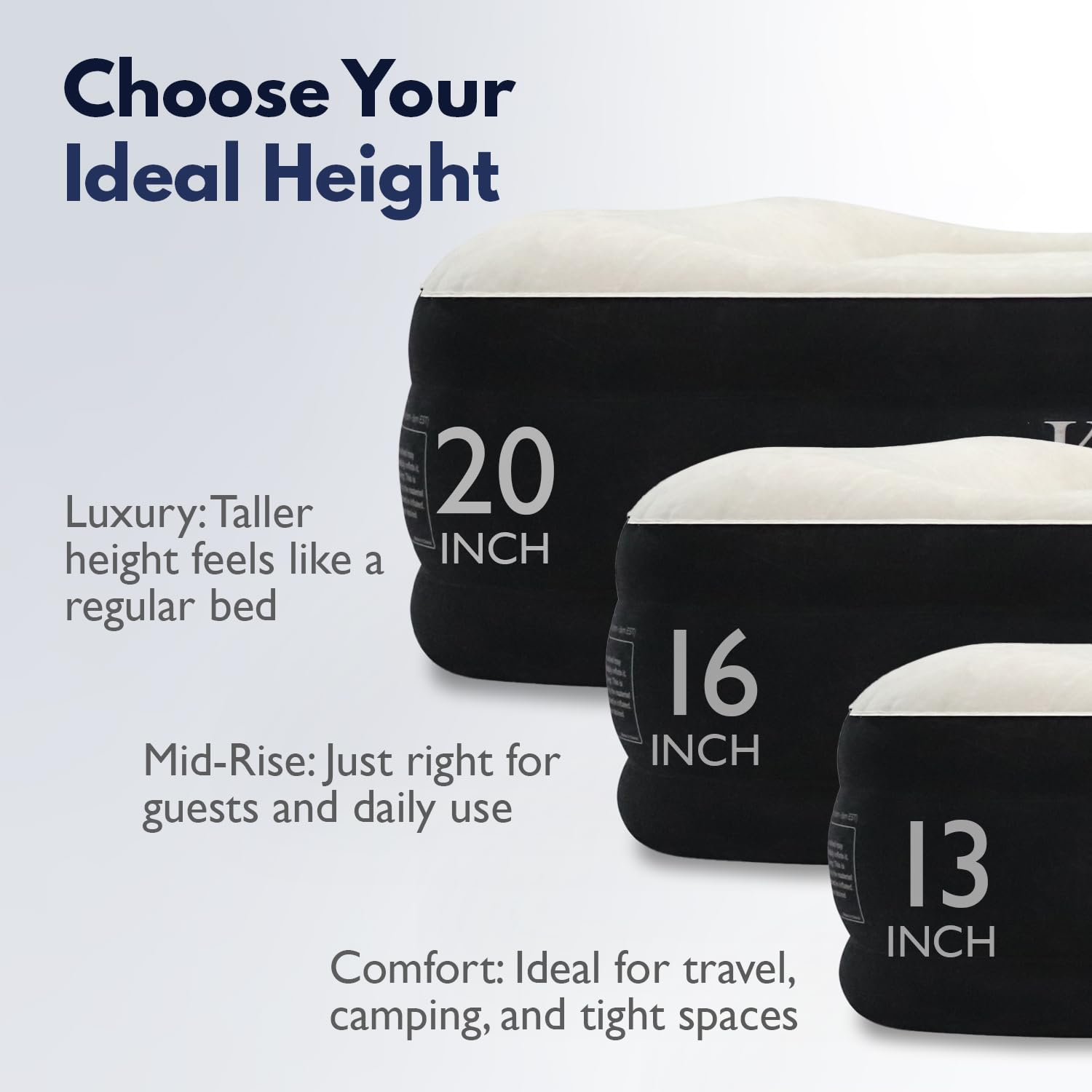 Valve and control knobs on King Koil mattress highlighting adjustable firmness benefit