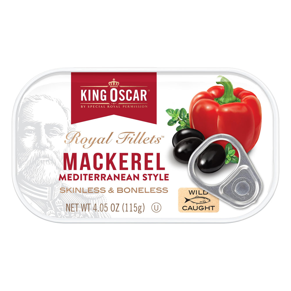 King Oscar pack de seis latas almacenado en despensa lista para usar