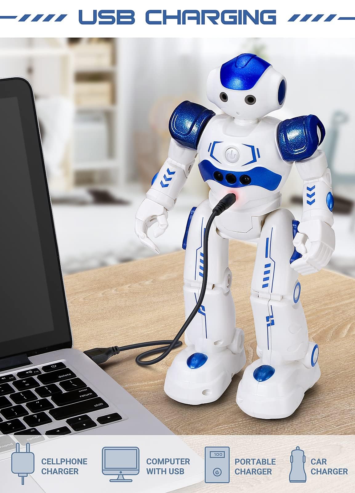 KingsDragon with remote and child using hand gesture, enabling intuitive control