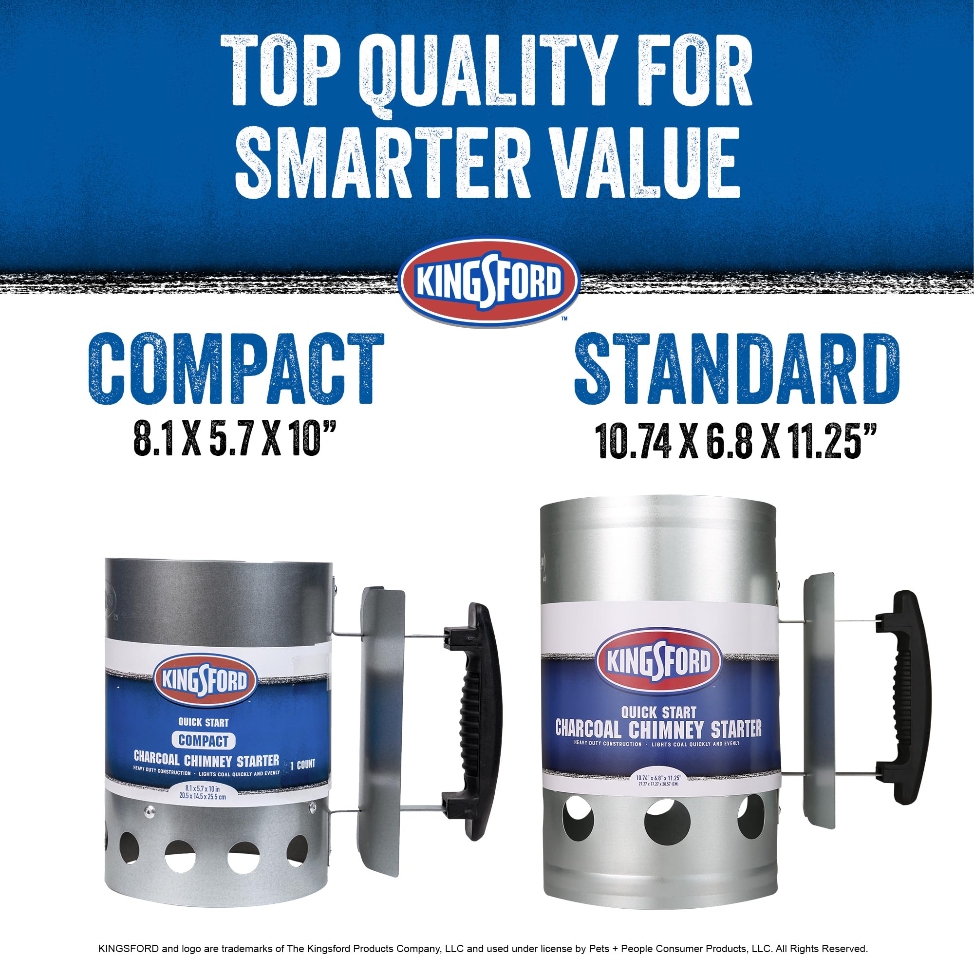 Kingsford textura de acero zincado resistente al óxido y durable
