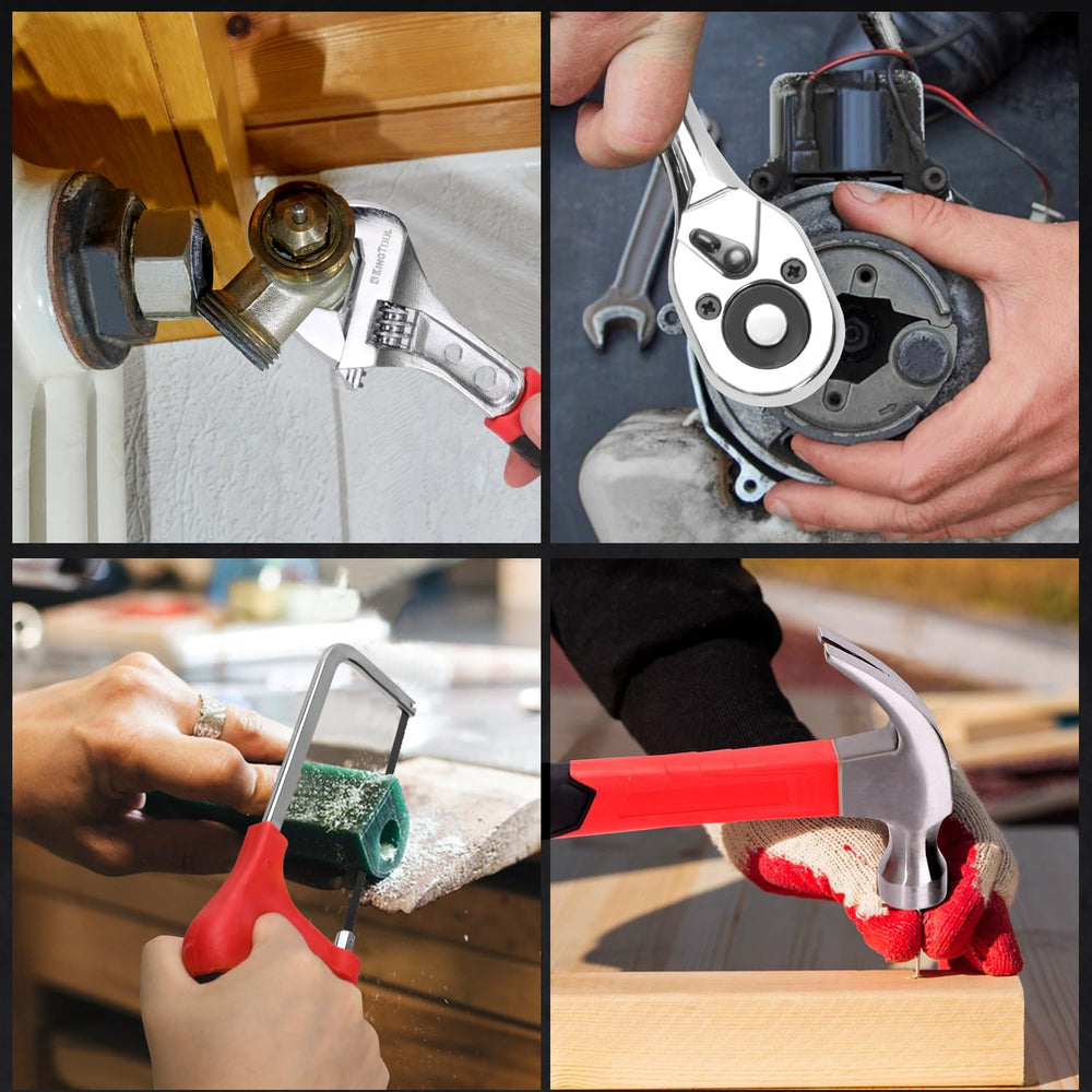 KingTool scale comparison showing tool size versus hand for portable, easy handling