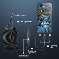 Kinpthy primer plano de la sonda 7,9 mm con enfoque nítido