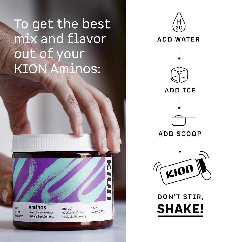 Kion serving scoop measuring a single serving for accurate dosing