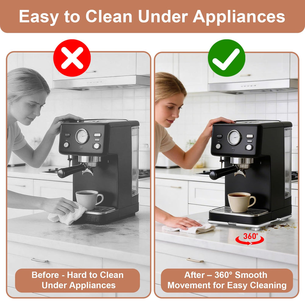 Kiss Core side profile under an appliance protecting countertop