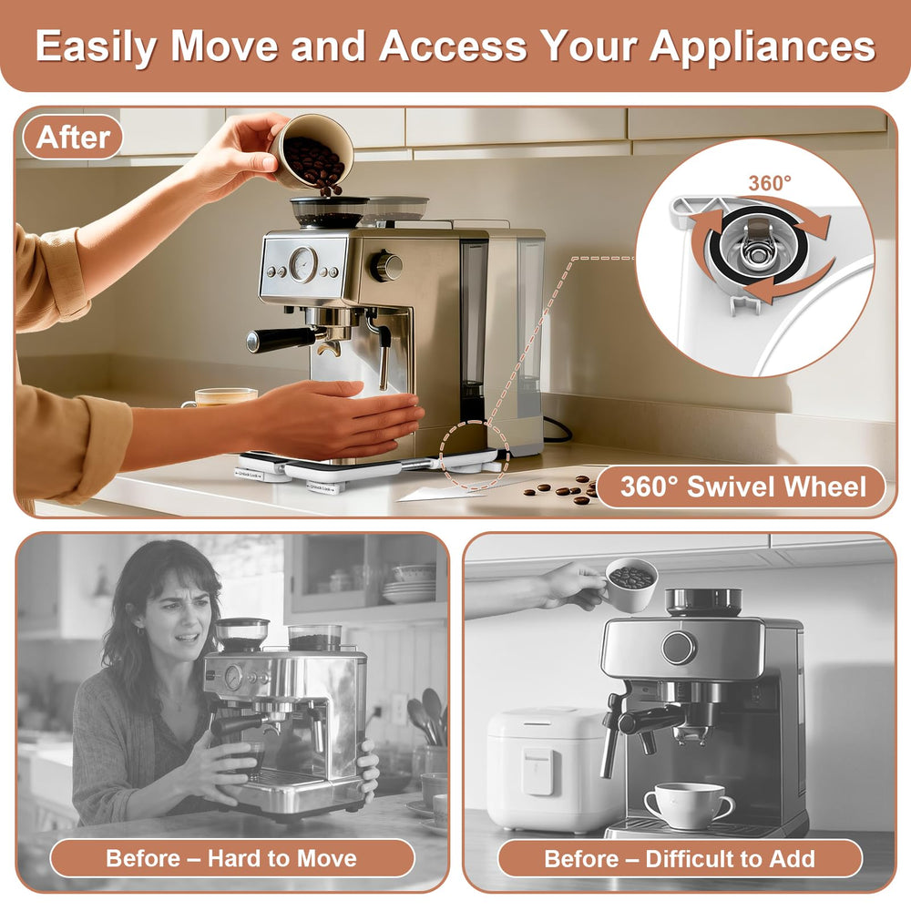 Kiss Core 360° swivel wheel detail for smooth quiet movement