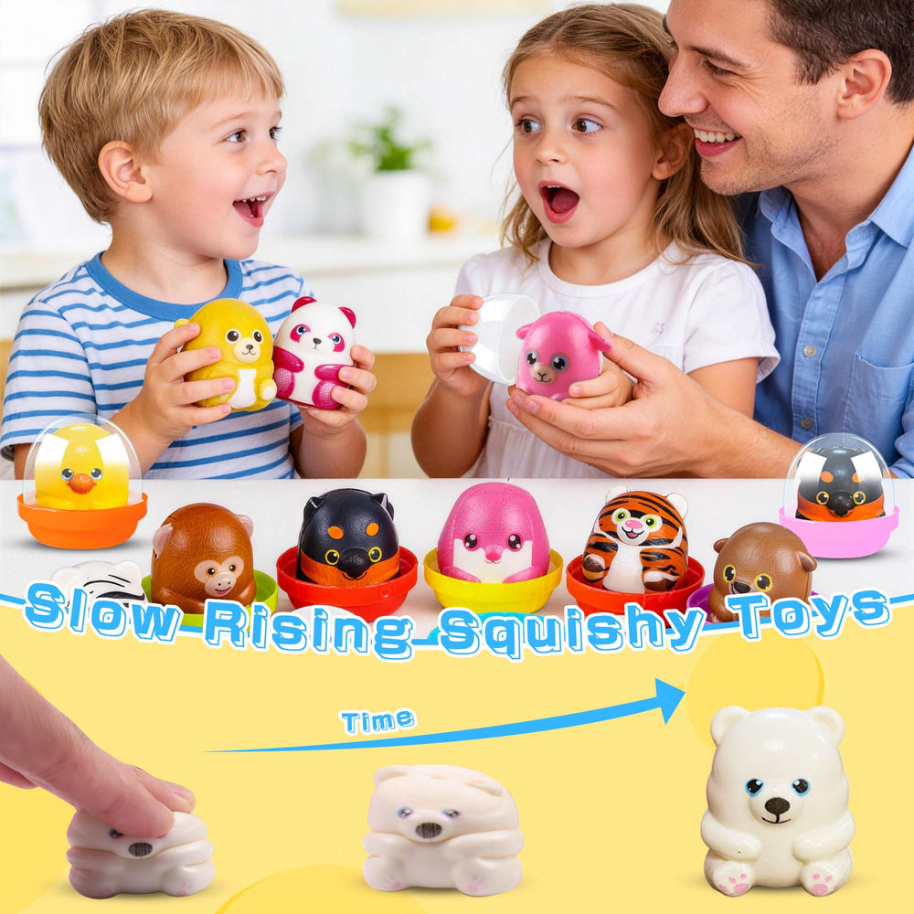 KissFree variados animales squishy mostrados juntos, atractivo visual