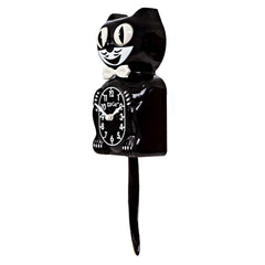 Kit Cat Klock tail in mid-wag, Kit Cat Klock tail movement adds playful rhythm