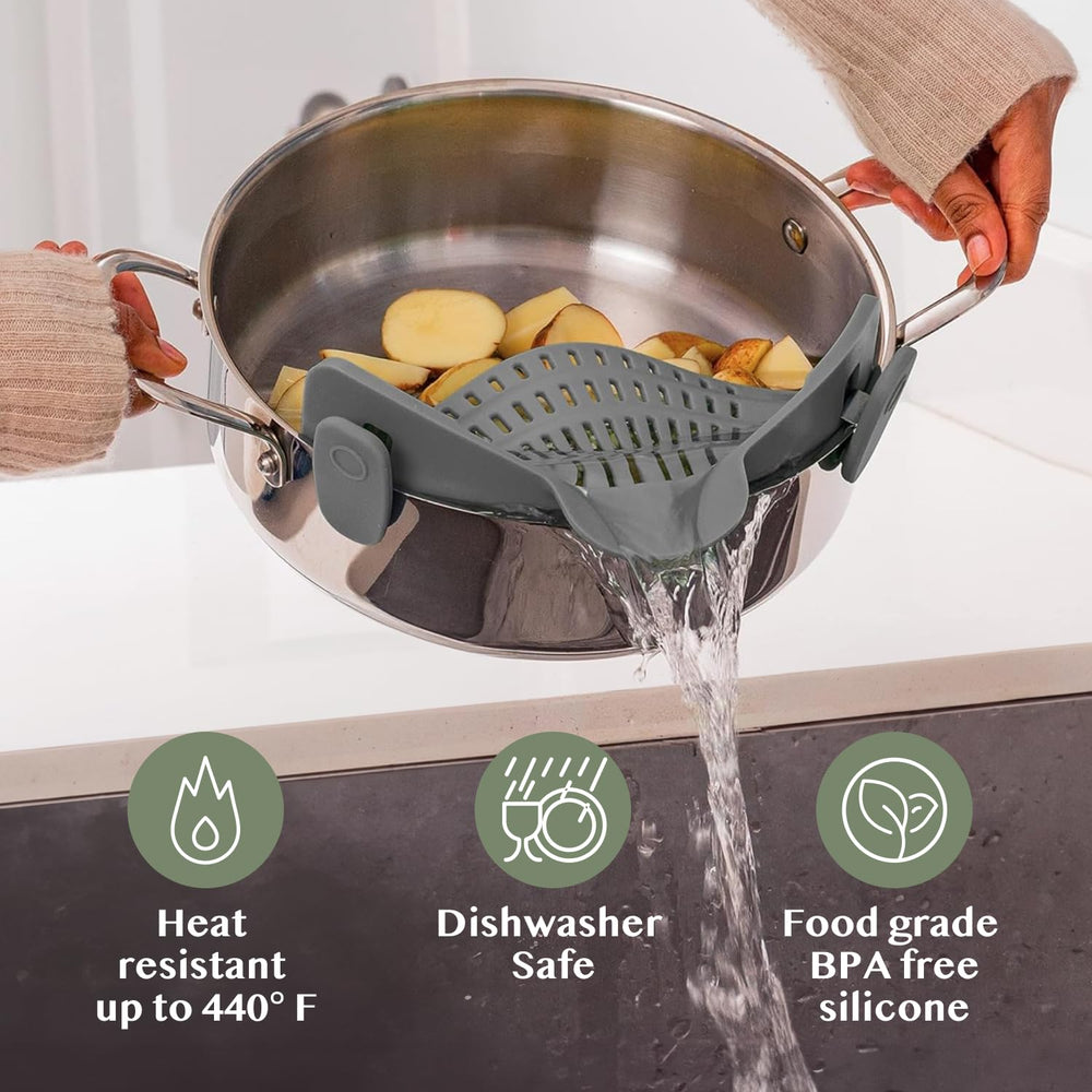 Kitchen Gizmo etiqueta que indica resistencia al calor hasta 230°C