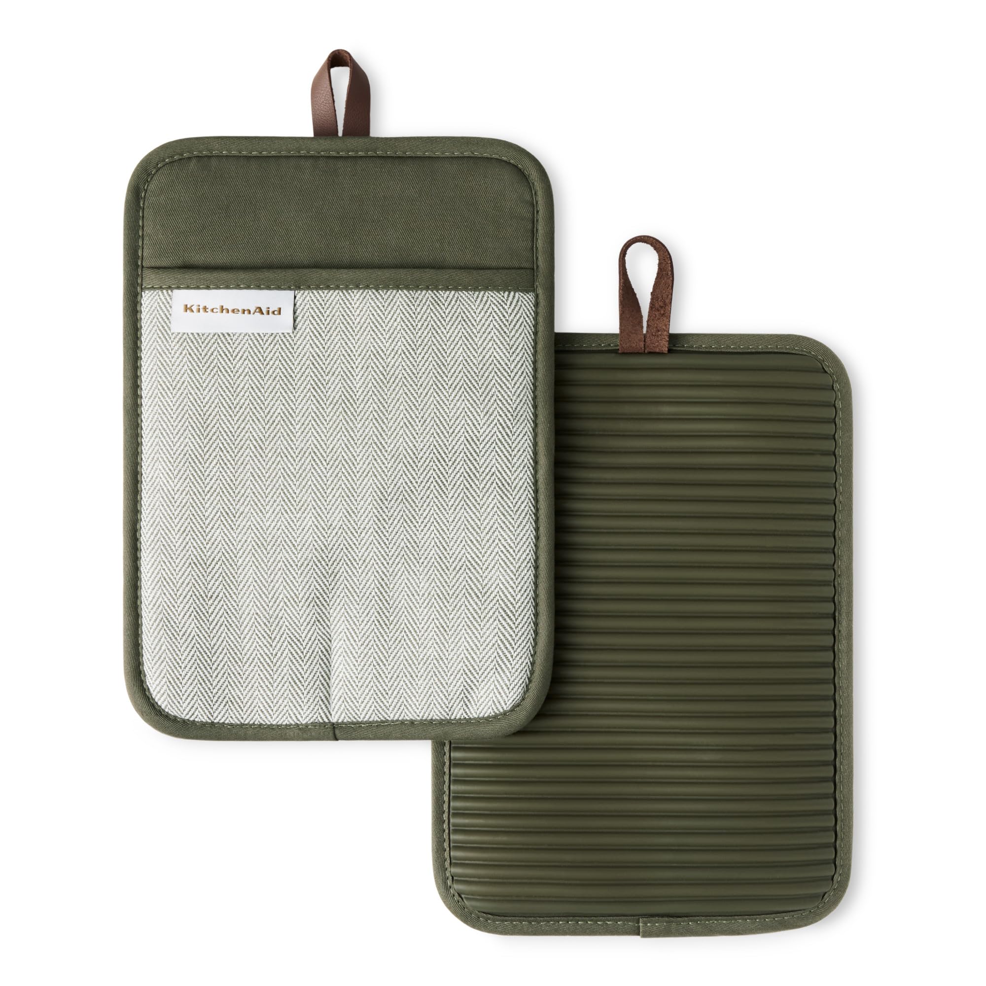 KitchenAid protector frontal color verde bosque con diseño elegante y protección térmica