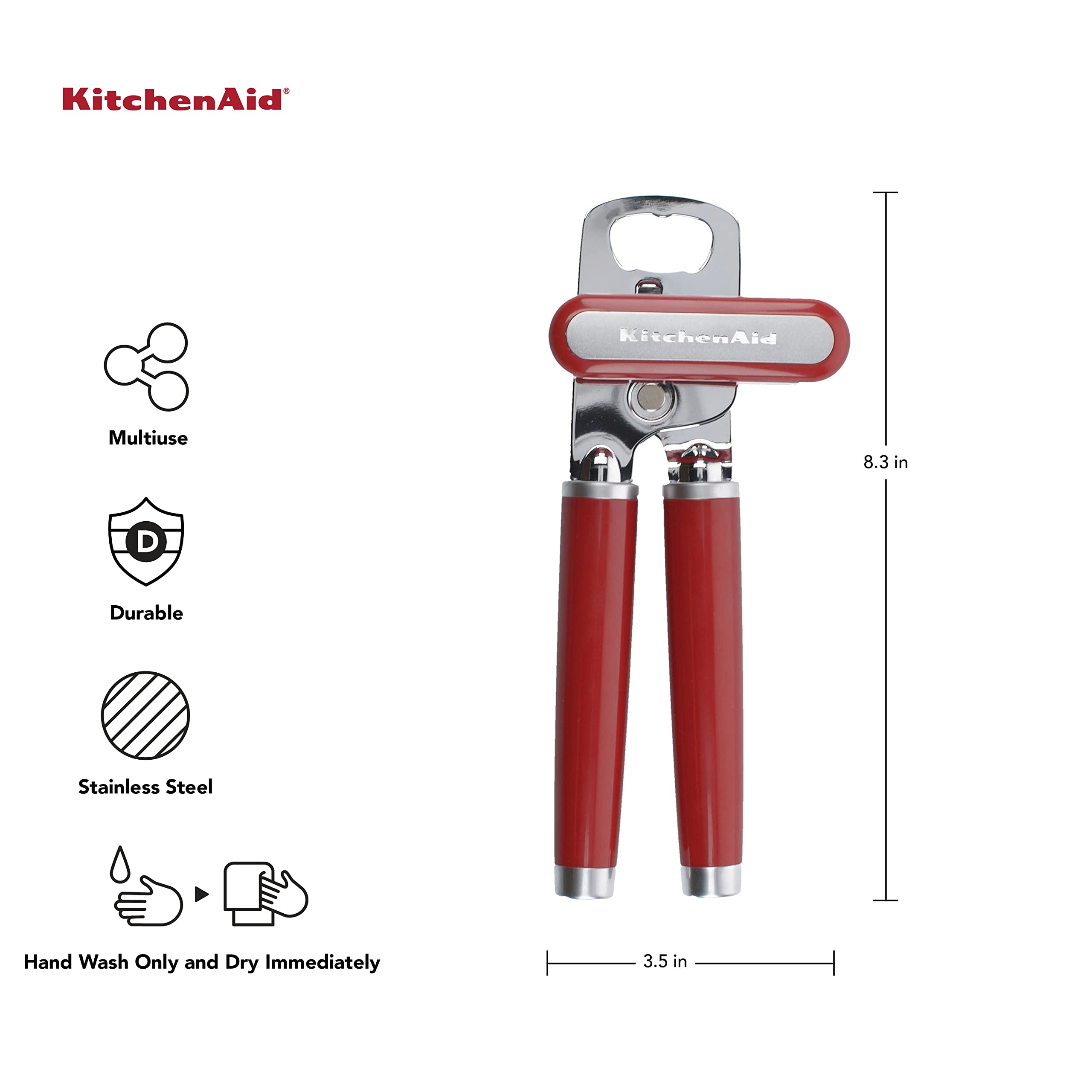 KitchenAid rueda de corte de acero inoxidable primer plano para corte limpio