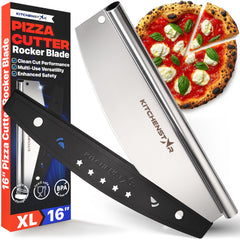 KitchenStar cortador rocker 16 pulgadas vista frontal beneficio de cortes precisos