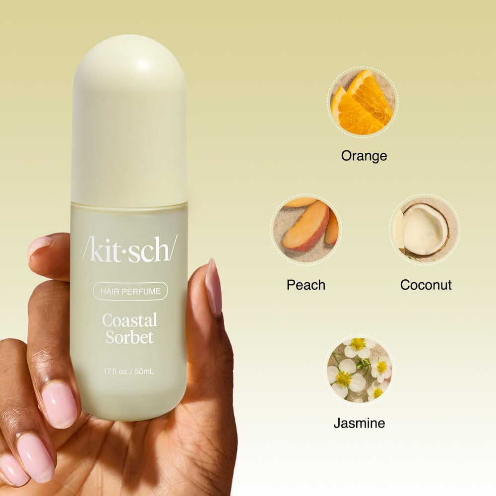 Kitsch junto a una regla para comparar tamaño 50 mL, práctico para viaje de mano