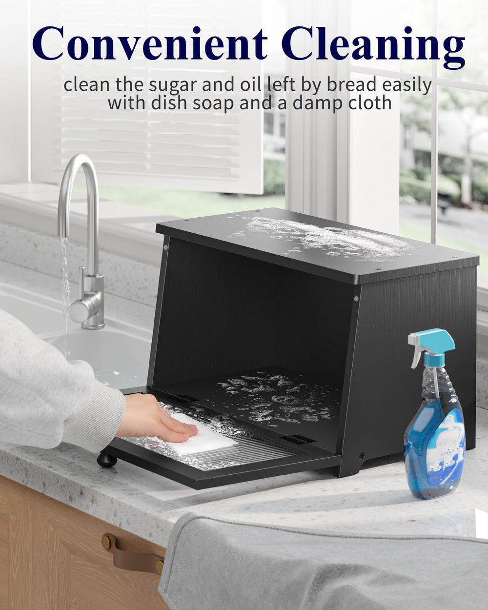 Kitsure caja en encimera de cocina mostrando uso diario organizado