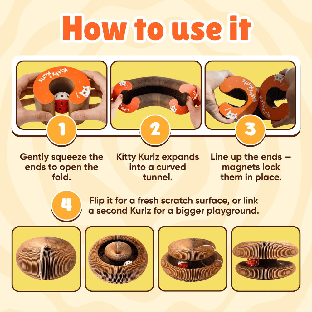 KITTY KURLZ anillo reconfigurado para distintas posiciones de juego y descanso