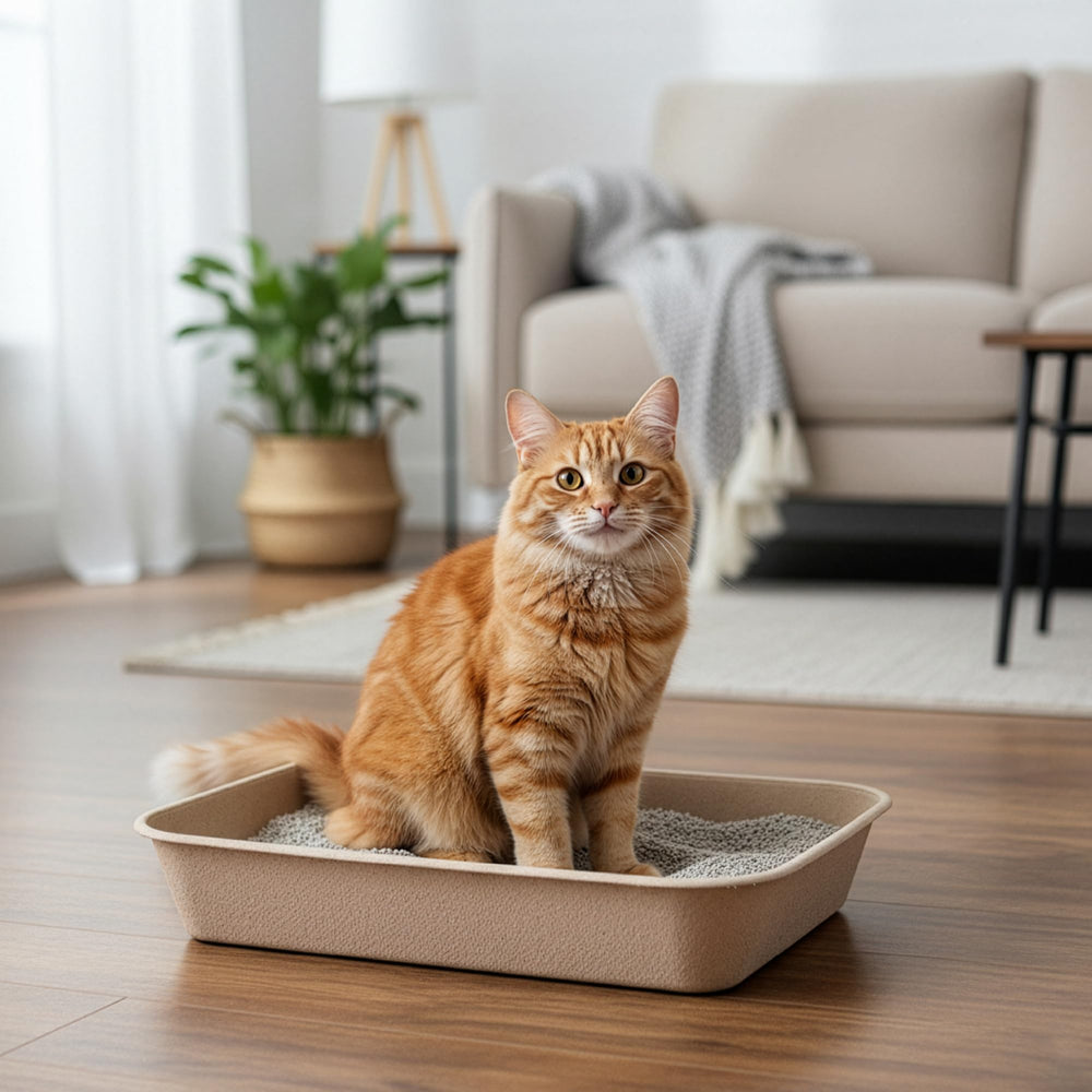 Kitty Sift bandeja preparada con arena lista para uso diario