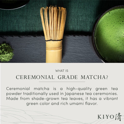 Kiyo Matcha latte cremoso servido demostrando versatilidad en bebidas