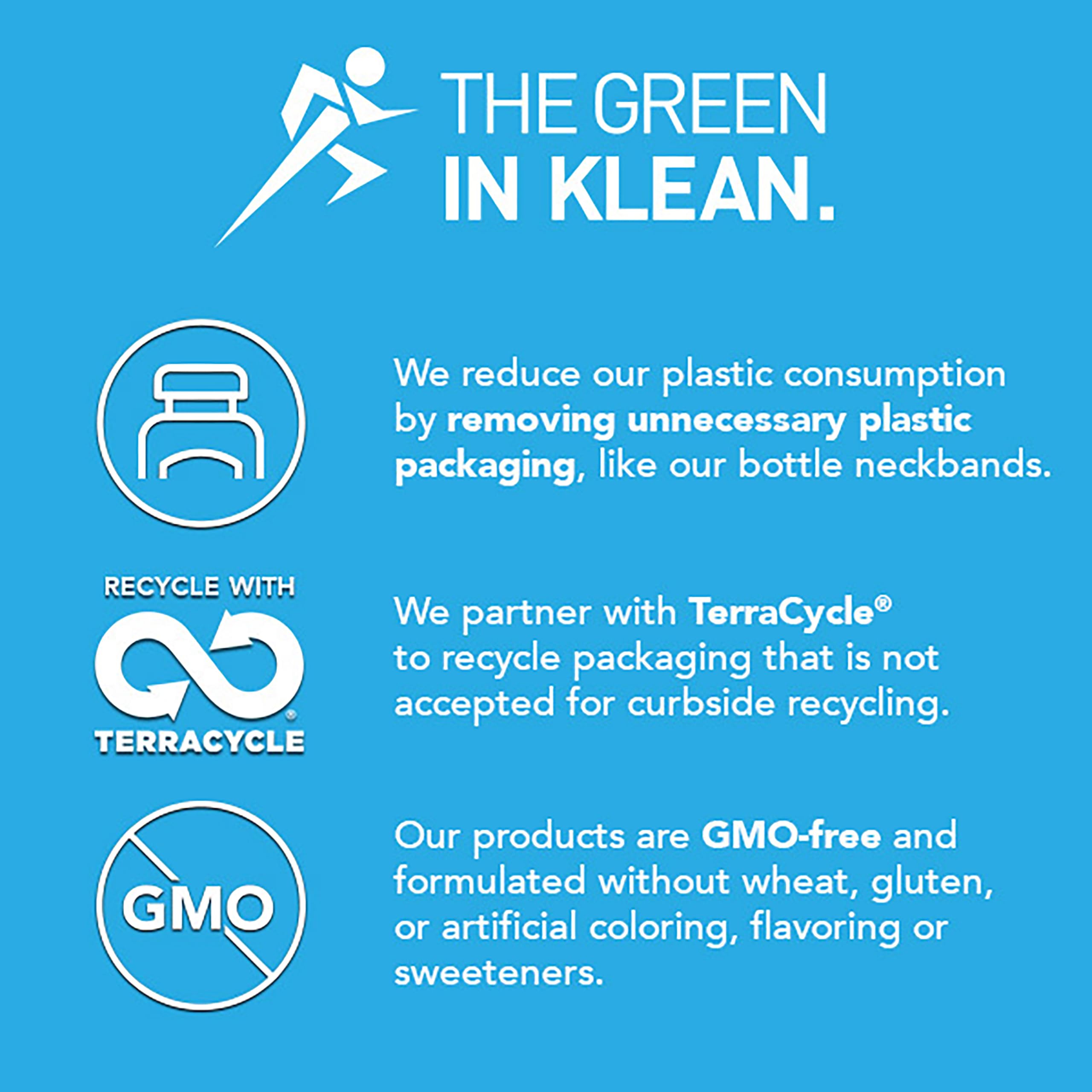 Klean Athlete primer plano de la textura de la cápsula vegetarianas y seguridad