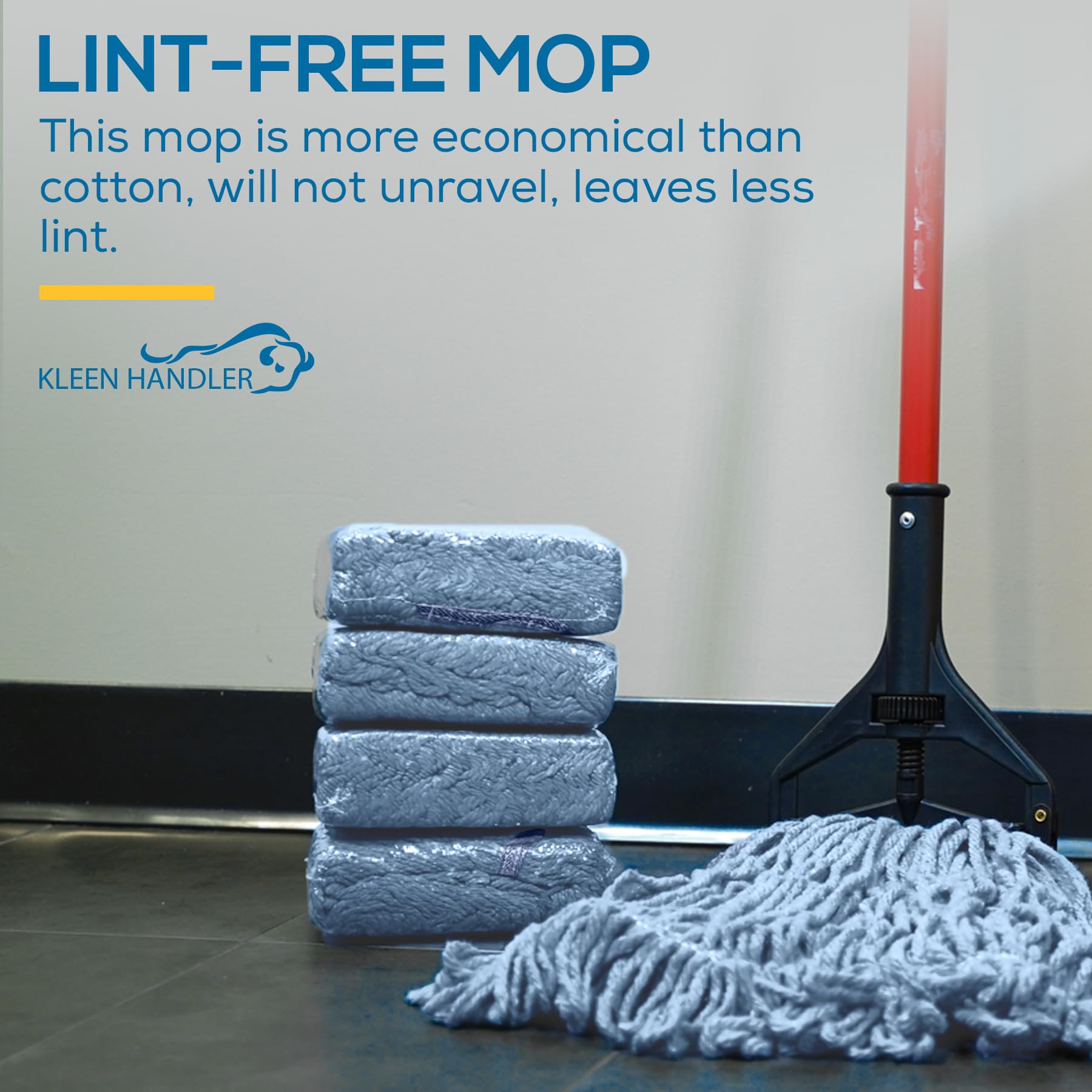 KLEEN HANDLER comparación de tamaño con mango para ajuste universal