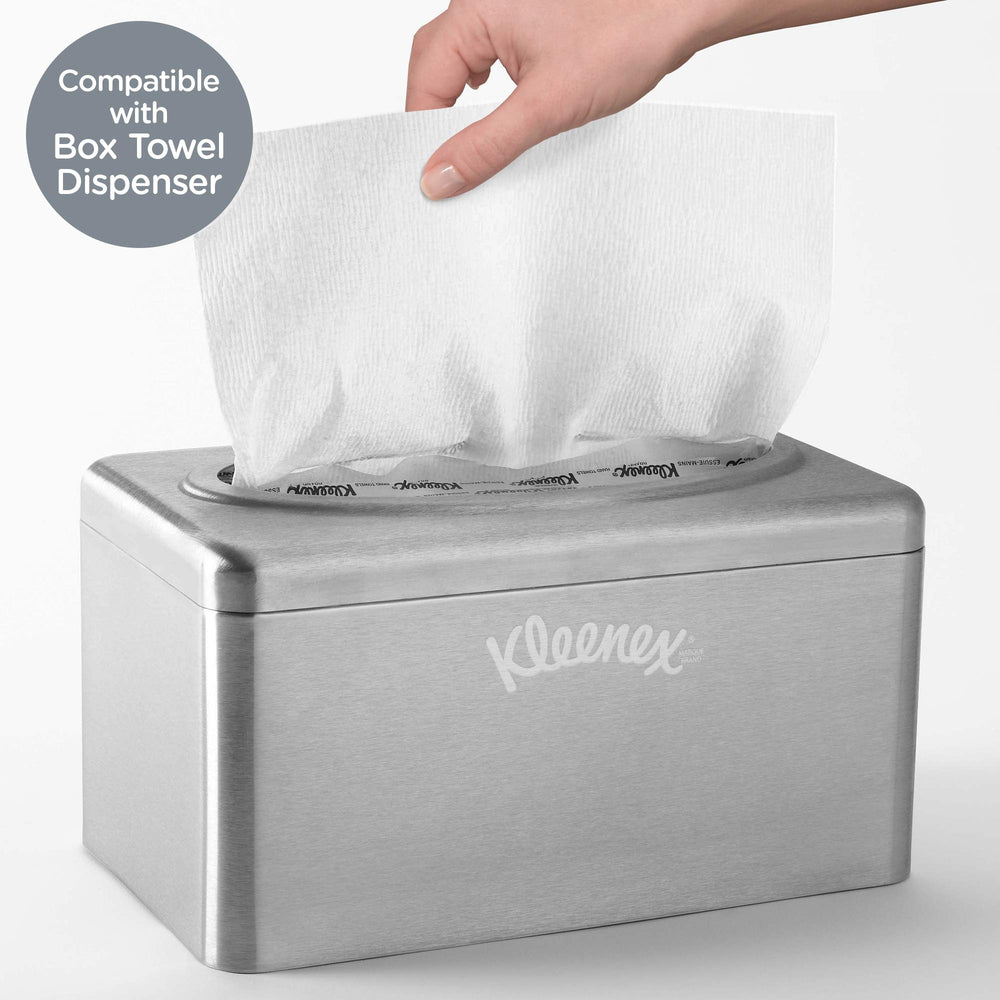 Kleenex caja en entorno de oficina mejorando imagen y experiencia del huésped