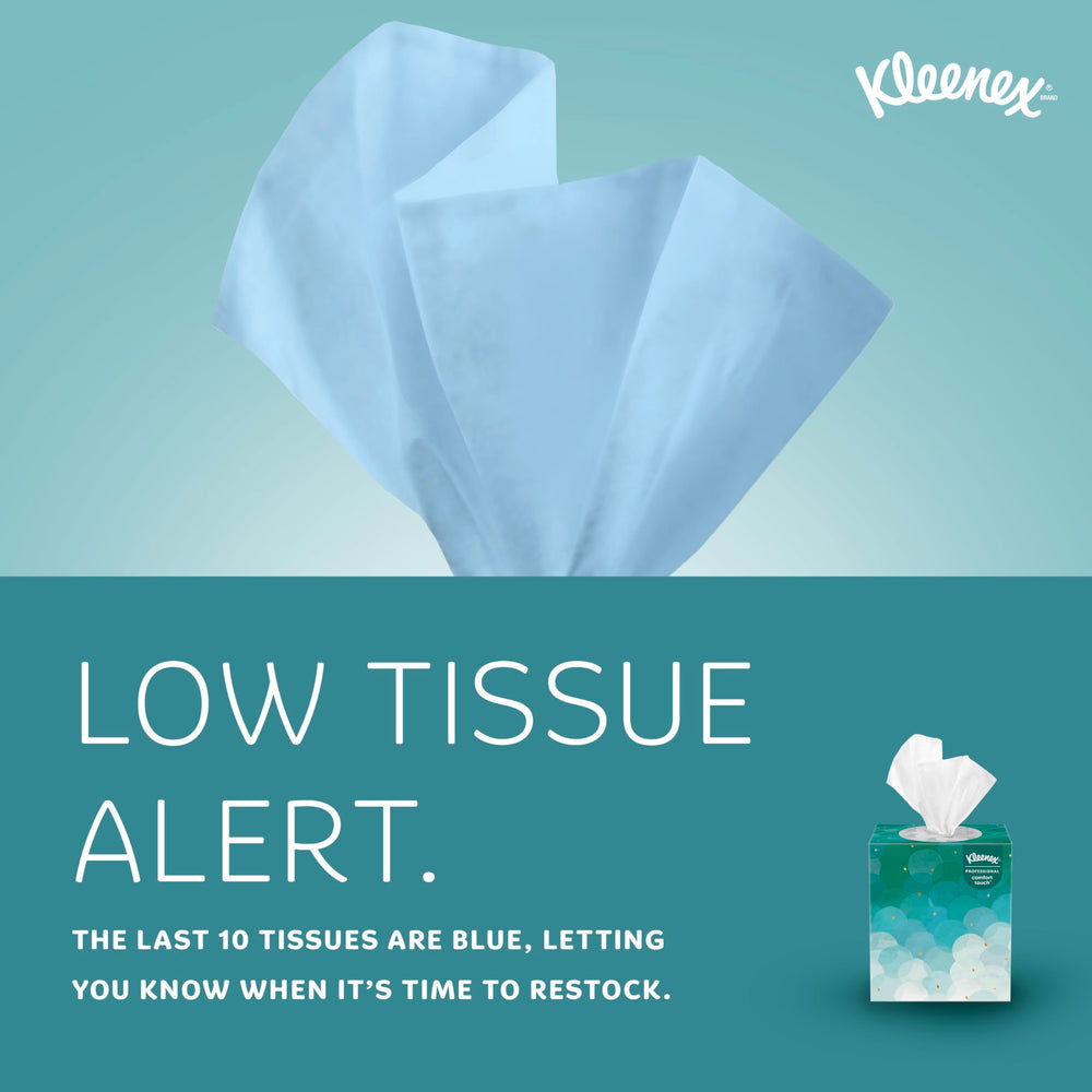 Kleenex uso en baño de hotel que transmite limpieza y calidad