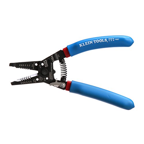 Klein Tools punta serrada sujetando alambre para moldeado seguro sin resbalones