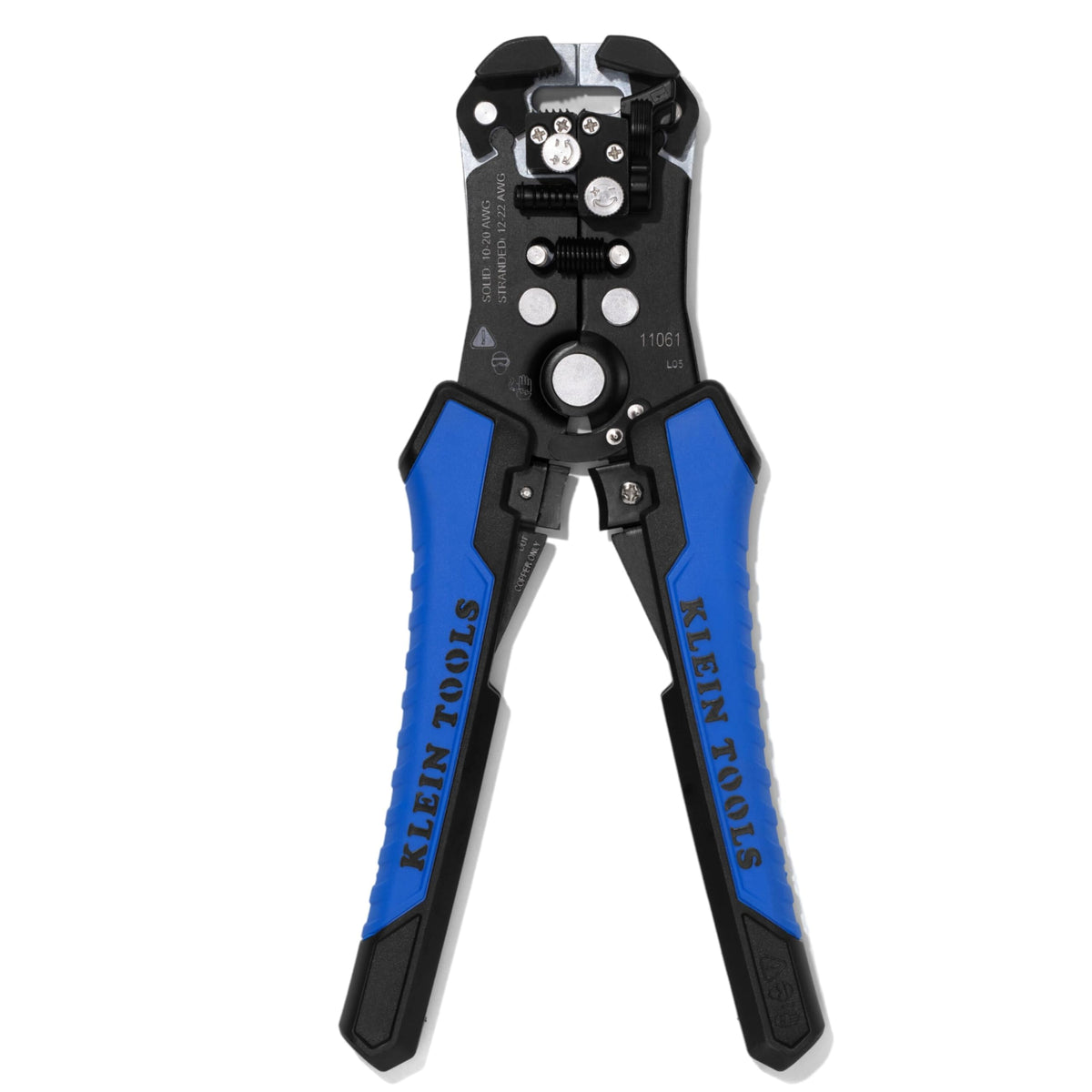 Klein Tools 11061 vista frontal con agarres ergonómicos mejora confort