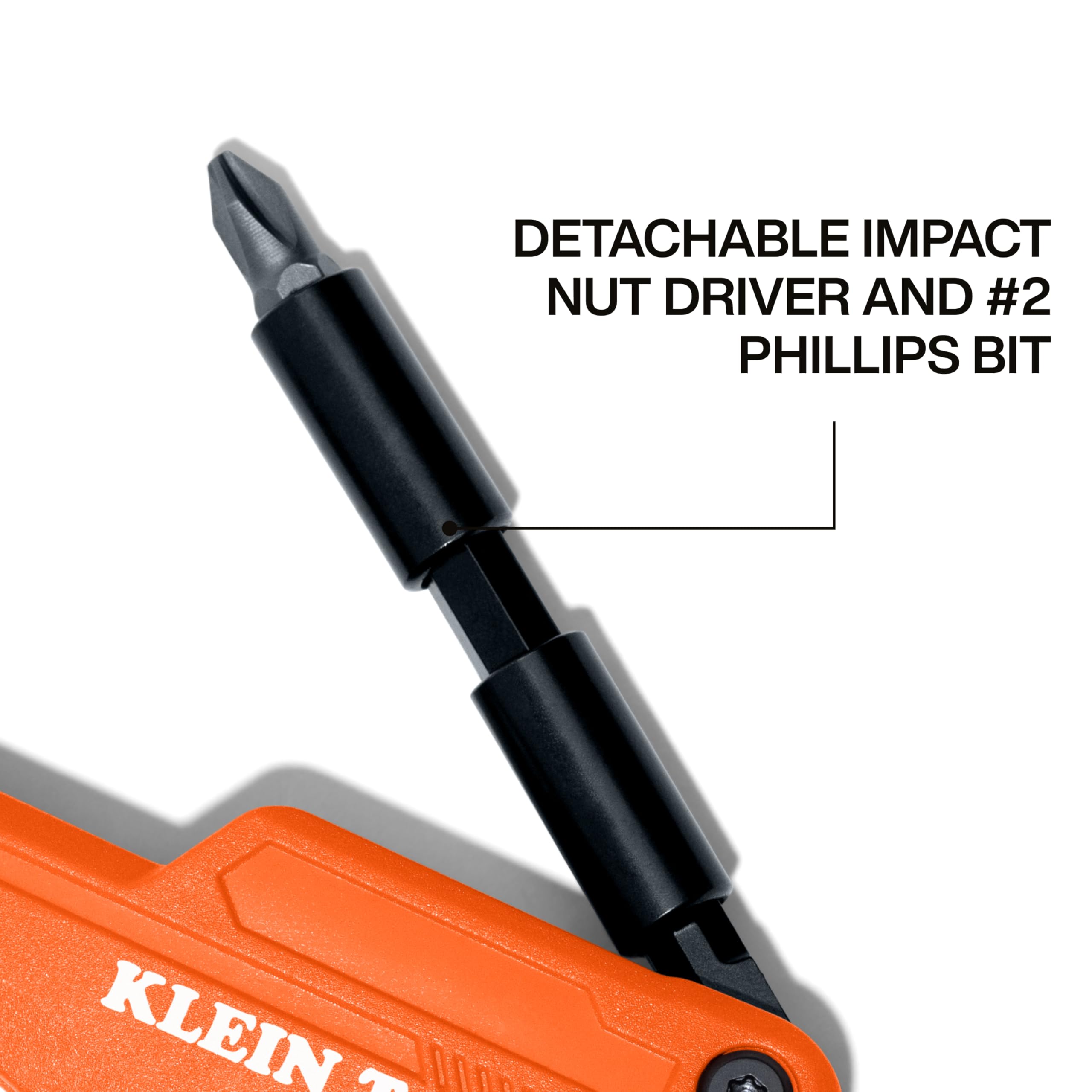 KLEIN TOOLS destornillador desplegado con adaptador 1/4" resistente
