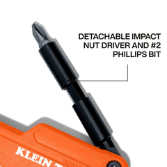 KLEIN TOOLS destornillador desplegado con adaptador 1/4" resistente