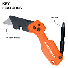 KLEIN TOOLS primer plano de la hoja triple biselada para cortes precisos