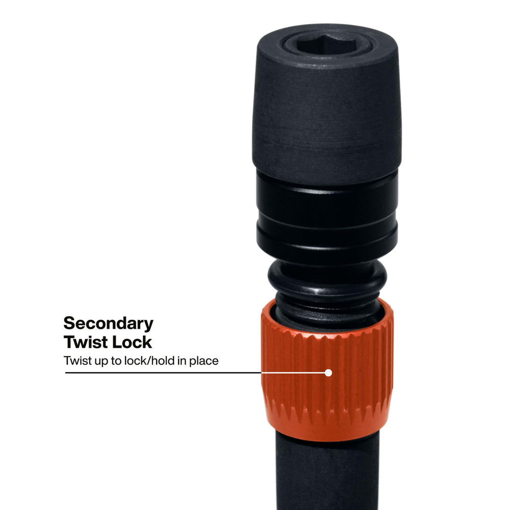 Klein Tools comparación visual de las extensiones de 6 y 12 pulgadas para escala