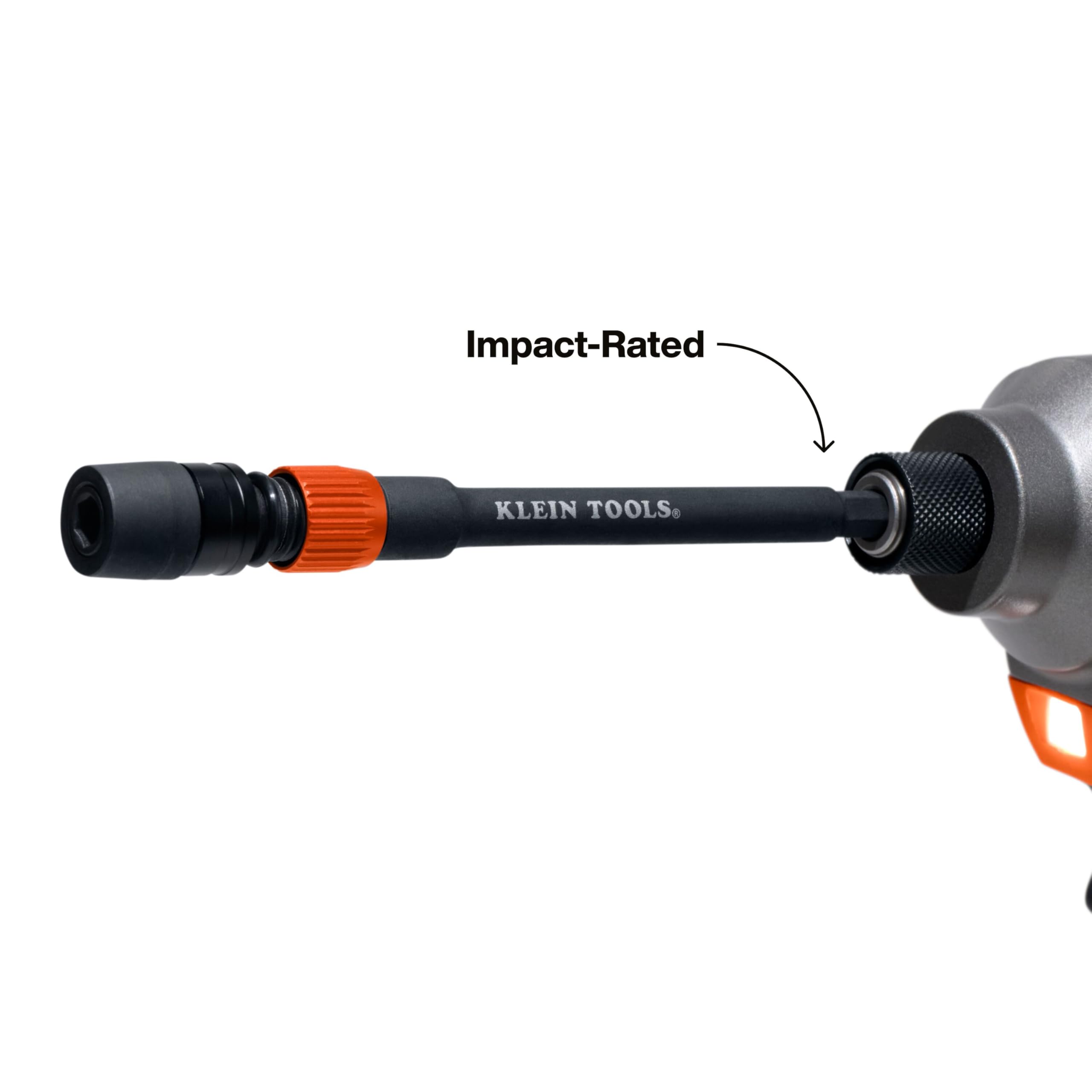 Klein Tools extensión en uso dentro de una instalación eléctrica profesional