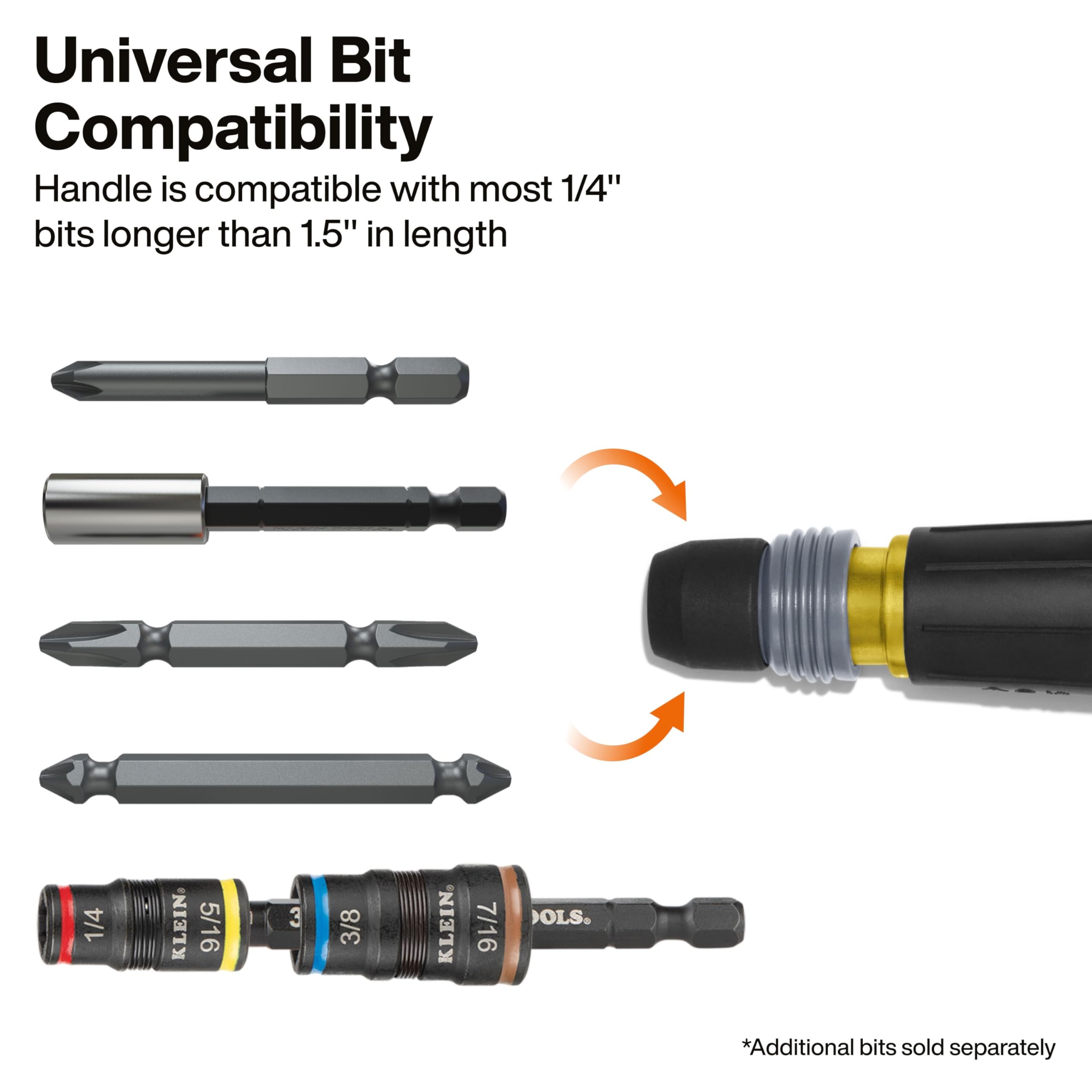 KLEIN TOOLS comparativa en mano mostrando tamaño y alcance práctico