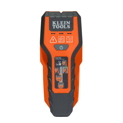 Klein Tools ESF200 front view showing LED array and compact design for precise layout