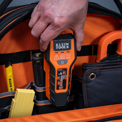 Klein Tools ESF200 used while mounting a TV to locate studs and avoid hidden hazards