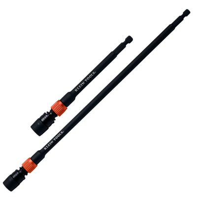 Klein Tools vista frontal del juego 80208 mostrando ambas extensiones y empaque