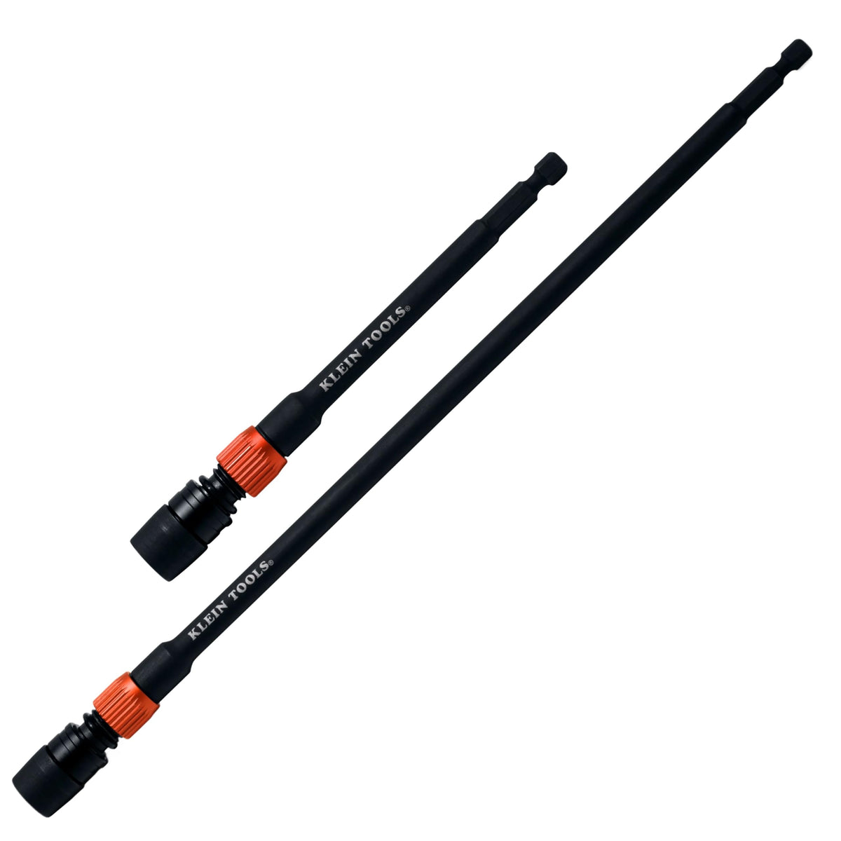 Klein Tools vista frontal del juego 80208 mostrando ambas extensiones y empaque