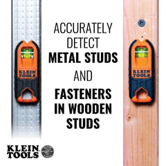 Klein Tools respaldo con fieltro protegiendo la pared durante la detección