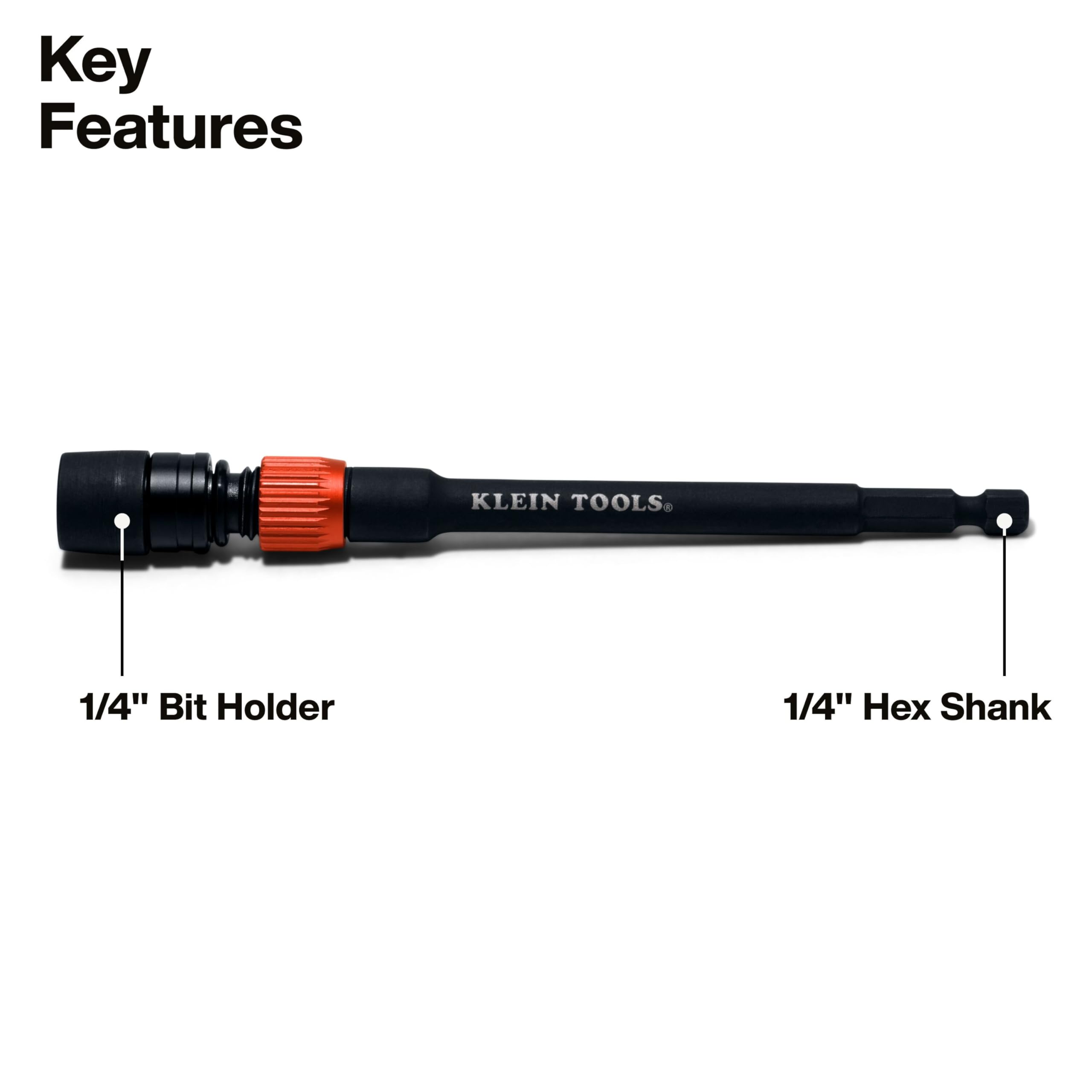 Klein Tools detalle del cierre giratorio con textura para agarre seguro