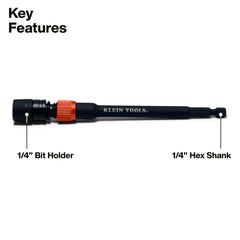 Klein Tools detalle del cierre giratorio con textura para agarre seguro