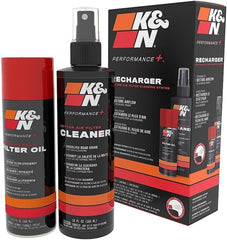 K&N kit frontal con envases mostrando contenido y facilidad de uso