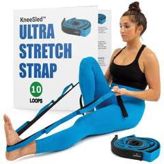 KNEE SLED correa frontal mostrando 10 anillas y versatilidad terapéutica