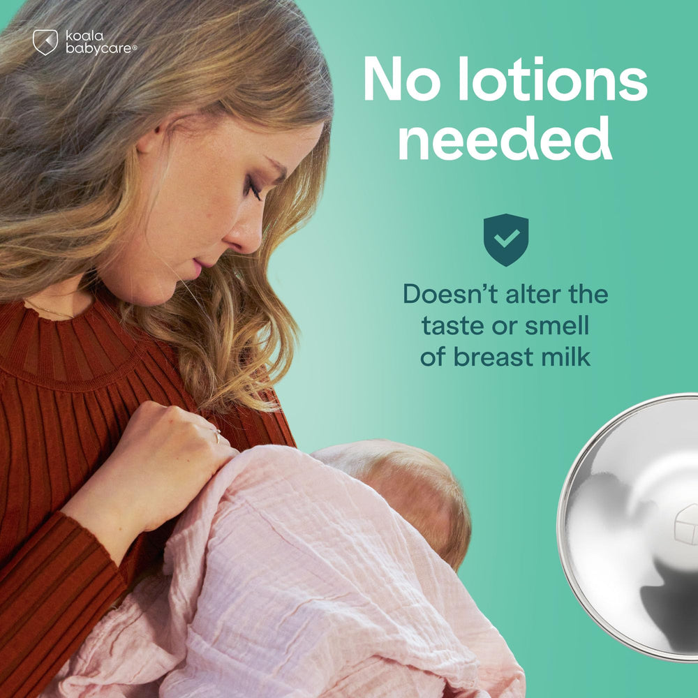 Koala Babycare empaque y etiqueta resaltando plata pura 999