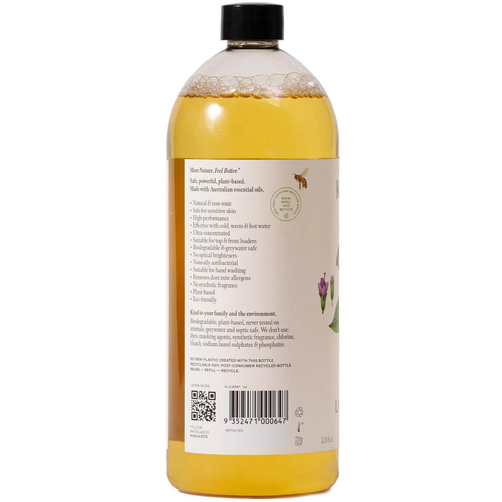 Koala Eco en uso dentro de una lavadora, limpieza efectiva y aroma fresco