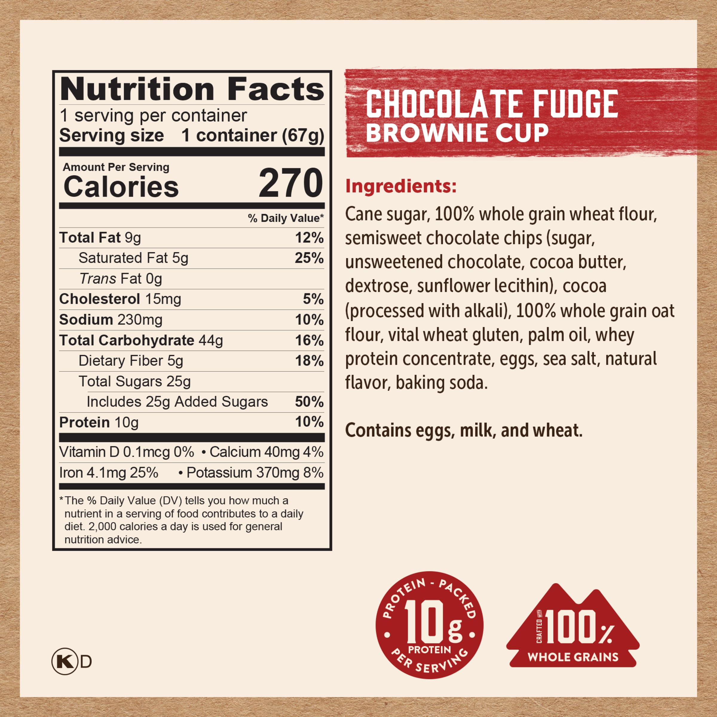Kodiak Cakes pack de 12 tazas en empaque, almacenamiento y conveniencia