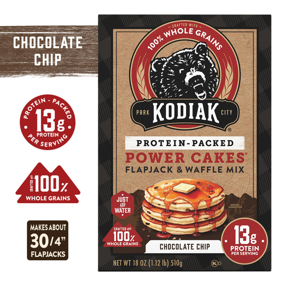 Kodiak Cakes masa con chispas lista para cocinar, textura y conveniencia