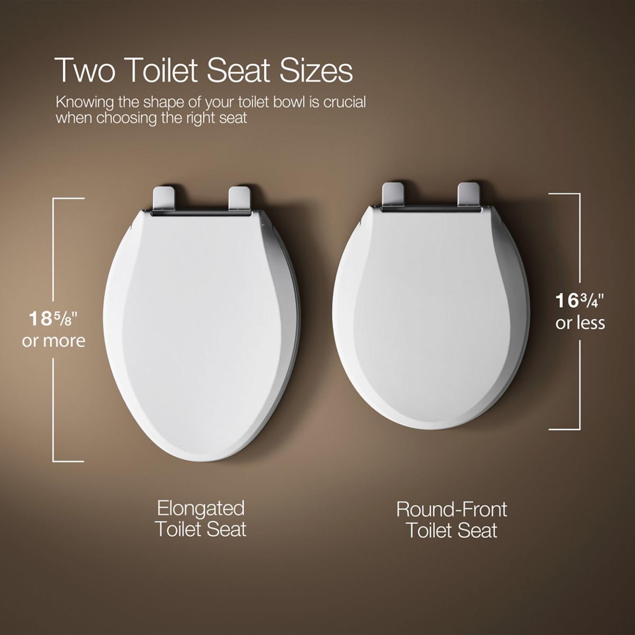 KOHLER Brevia bumpers Grip-Tight sostienen el asiento para uso seguro