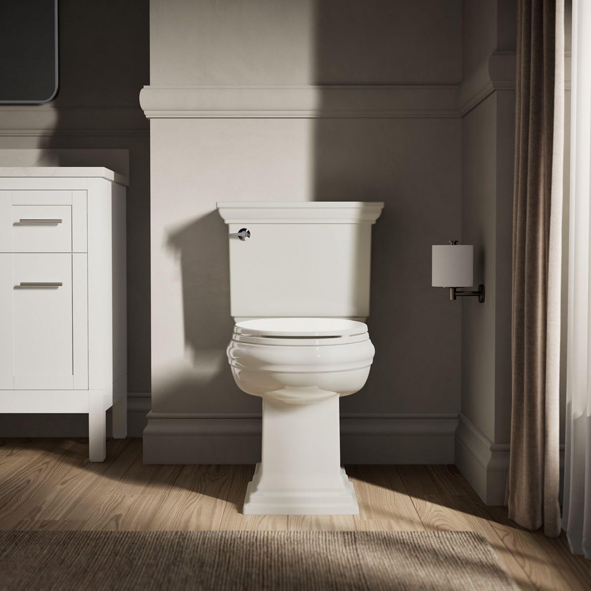 KOHLER Brevia textura de superficie plástica fácil de limpiar y resistente